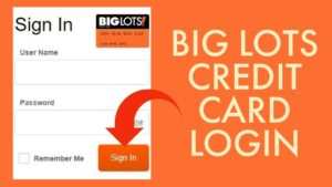 Big Lots Credit Card Login