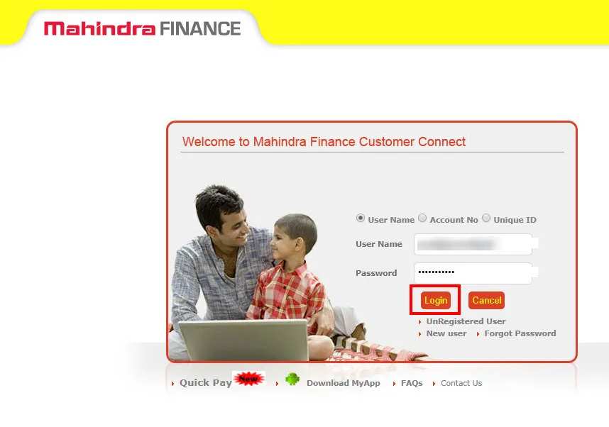 Mahindra Finance Login