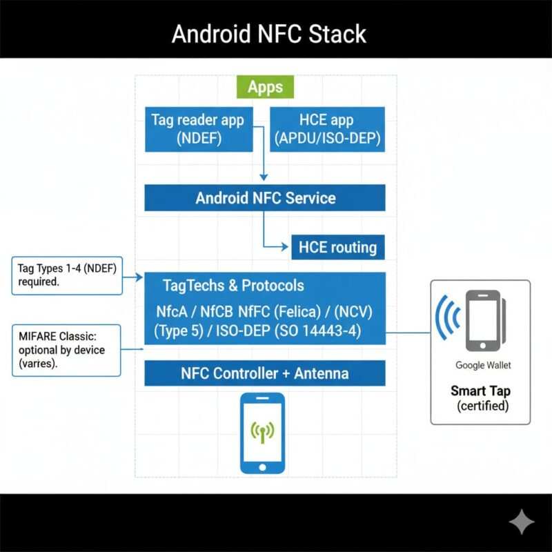 Android NFC: Tag Tech Support, HCE, and Smart Tap at POS