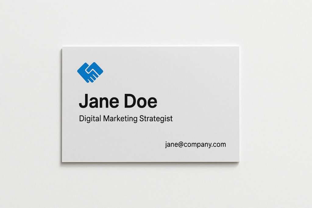 What to Print on the Front and Back of an NFC - QR Business Card